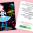 Kirsten Ulve's Trading Card with Alice in Wonderland artwork