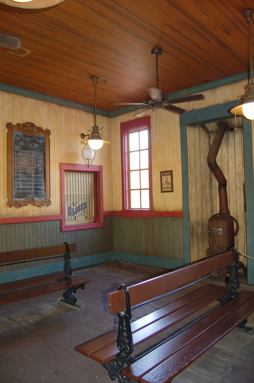Interior of Train Station Walt Disney World Railroad in Magic Kingdom