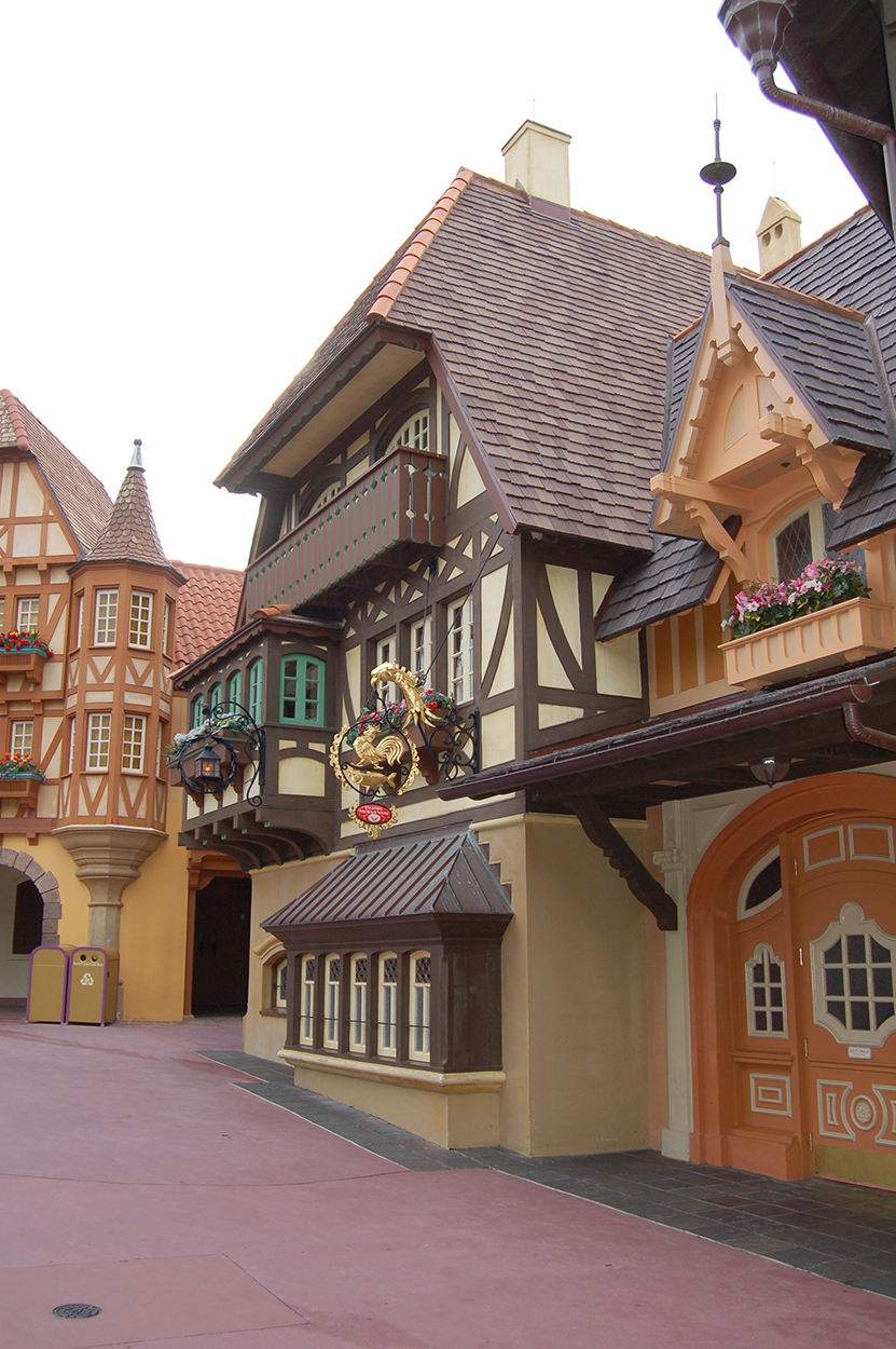 Half-timbered buildings in Magic Kingdom Walt Disney World