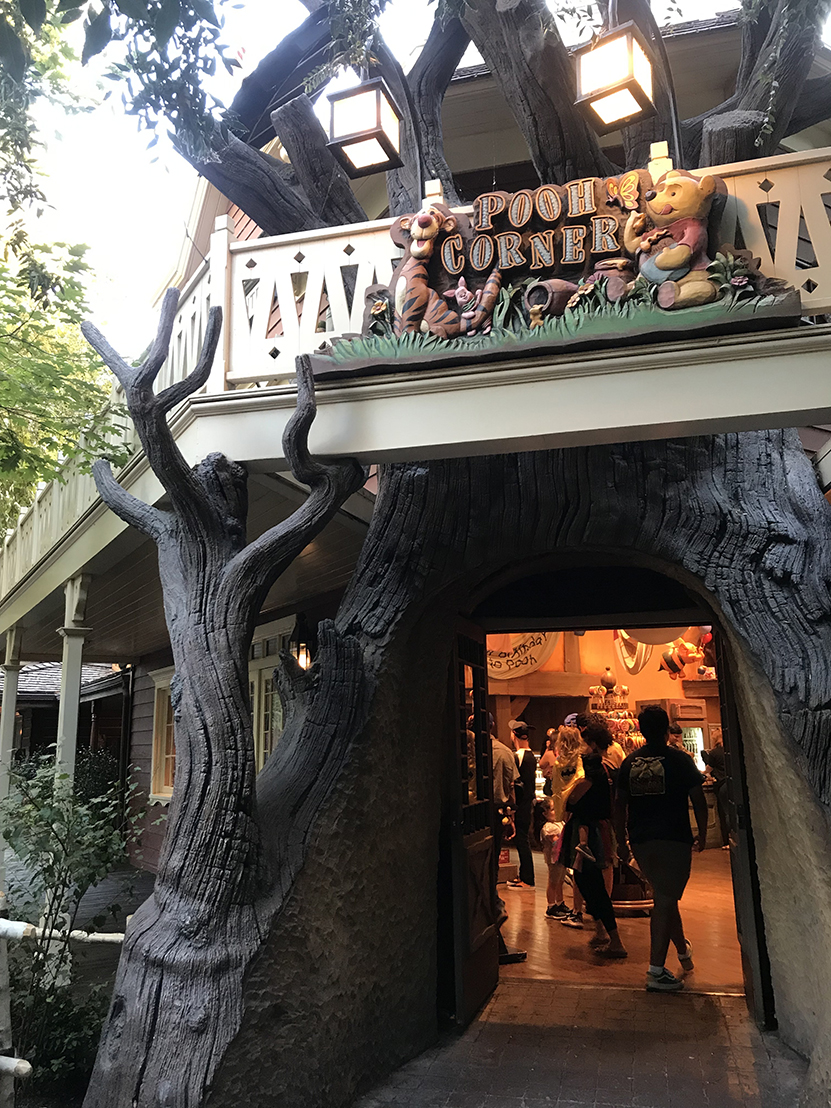 Entrance to Pooh Corner shop in Disneyland's Critter Country