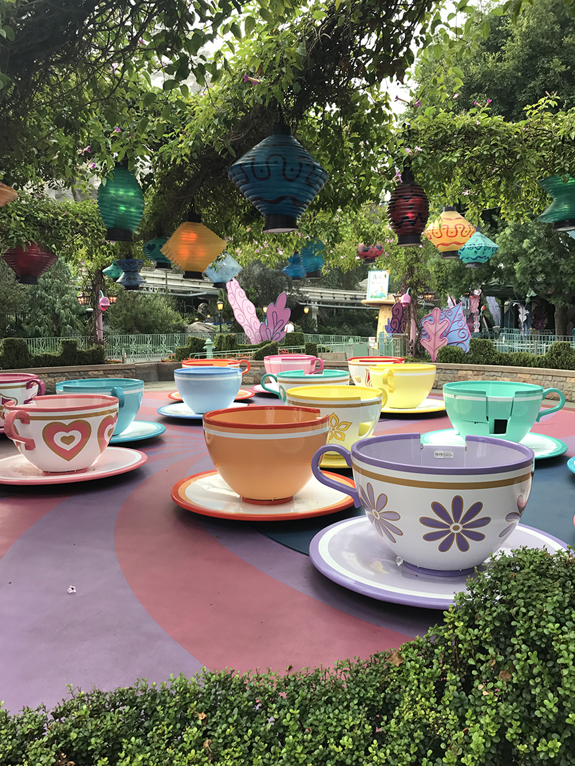 Fantasyland's Mad Tea Party teacups in Disneyland