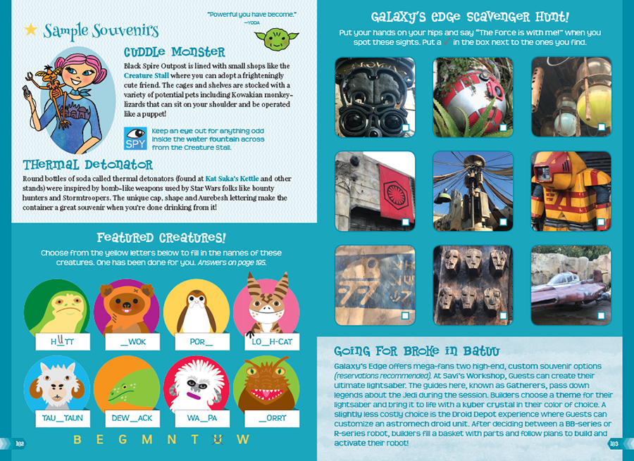 Sample Souvenirs spread from book Going to Disneyland