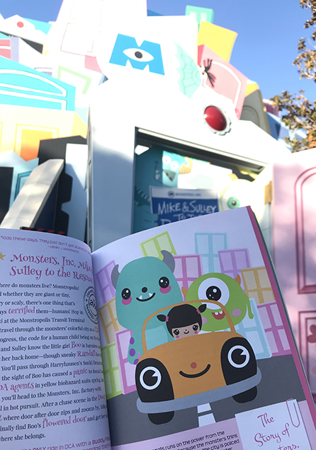 The book Going To Disney California Adventure with illustration by Lindsay Gibson of Monster Inc. Mike and Sulley to the Rescue