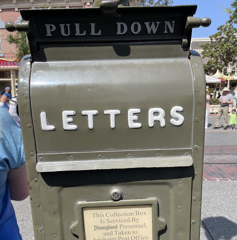 Disneyland Mailbox in Main Street USA
