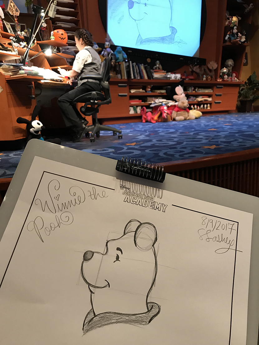 Animation Academy drawing class in Disney California Adventure Hollywood Land